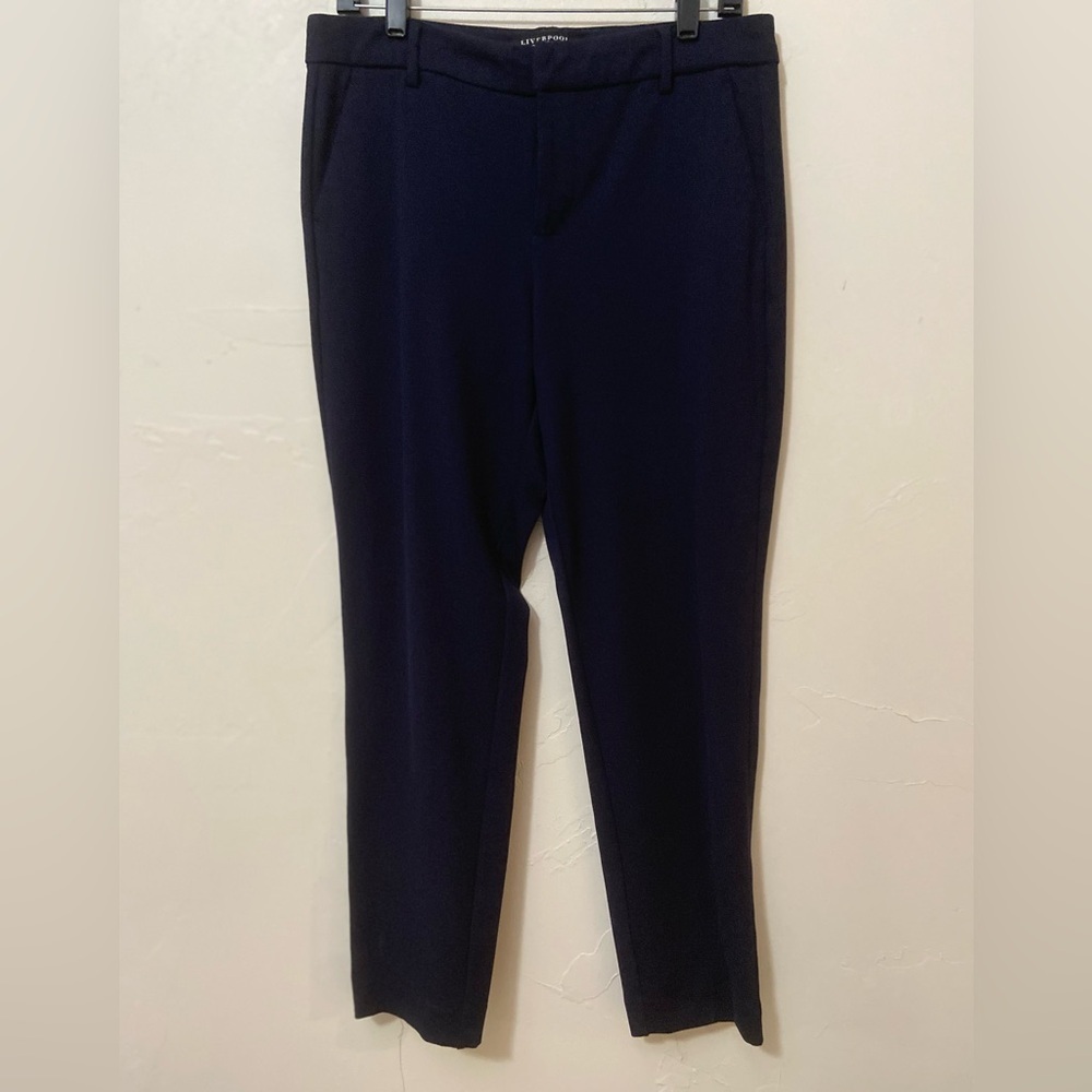 Liverpool~Los Angeles~Cadet Blue~Flexible Stretch Ponte Knit~Trousers~Size 10/30